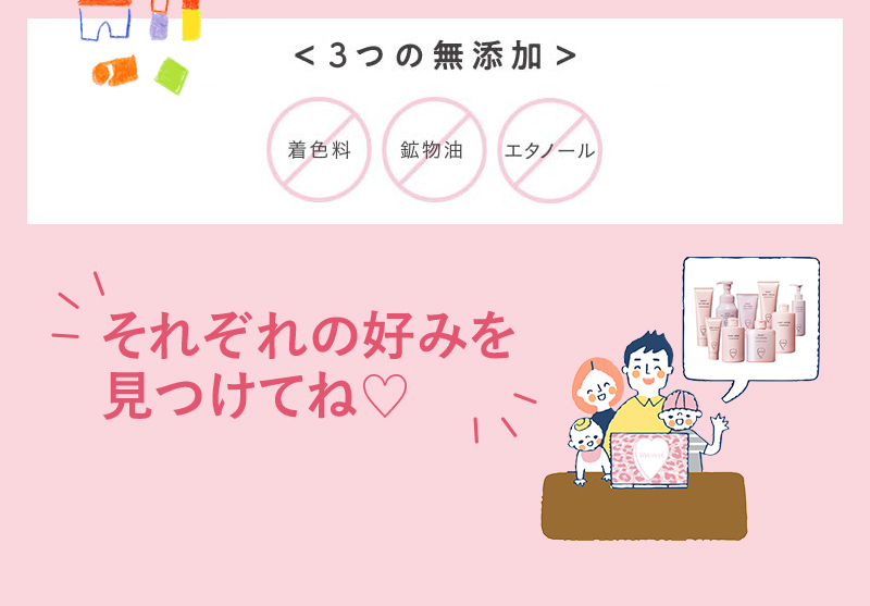 3つの無添加処方
